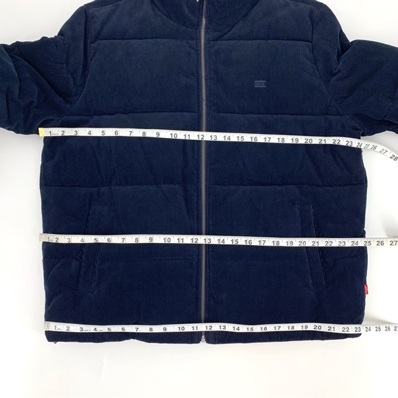 Levi's NWT Navy Corduroy Zoe Puffer Jacket, XL - Picture 14 of 16